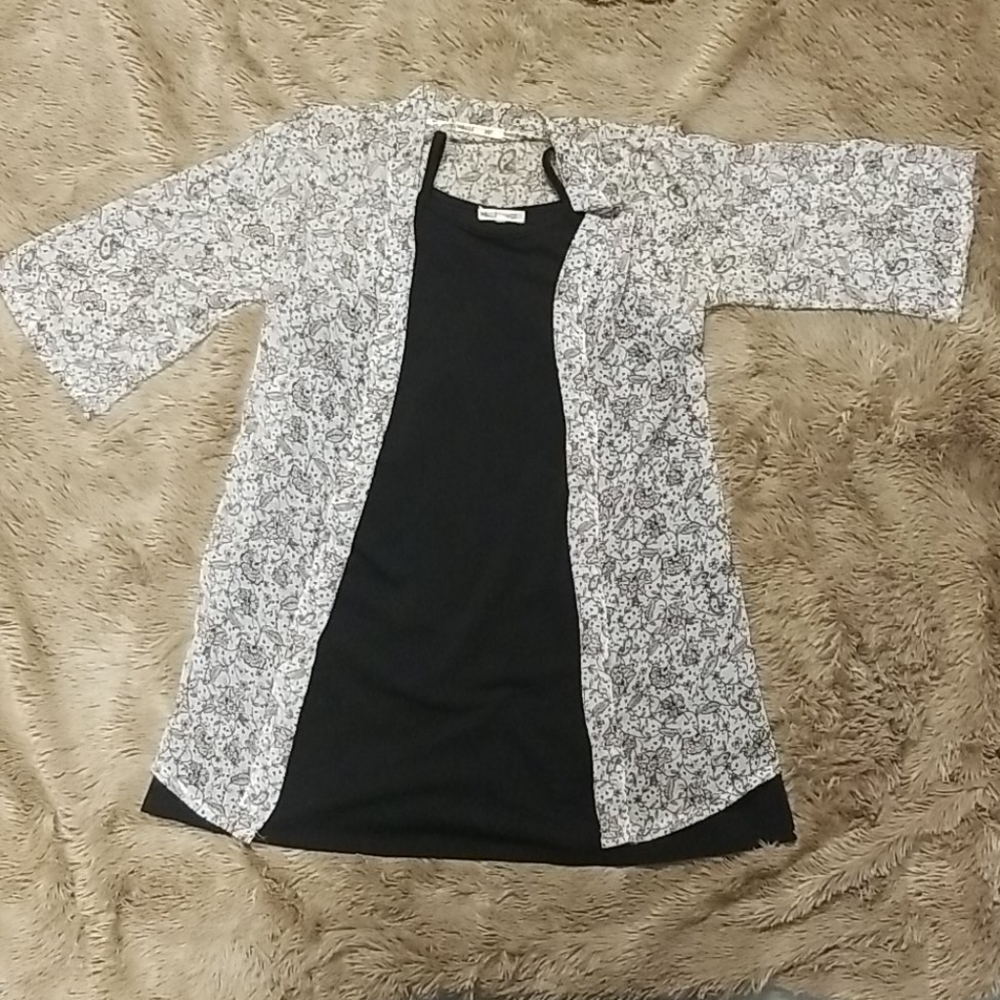 Wallflower 2 PC Kimono & Dress Set